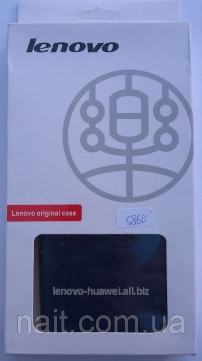 Чехол-книжка Lenovo S 860 Синий оригинальный