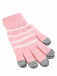 Теплые перчатки для сенсорных дисплеев iCasemore трикотажные Pink