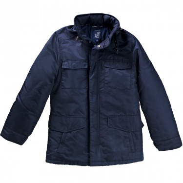 Куртка для мальчика утепленная с капюшоном, цвет темно-синий