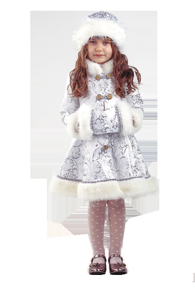 Детский новогодний костюм Снегурочка хрустальная