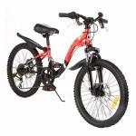 Велосипед двухколесный G20A337 красно-черный Leader Kids