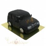 Праздничный торт в виде автомобиля джип №836