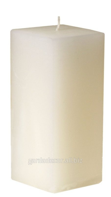 Свеча цилиндр ароматизированная белая, жасмин 100077