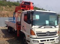 Автомобиль грузовой бортовой Hino 500 (2011 г.в.) с КМУ Kanglim 2056 (2014 г.в.) 7 тонн