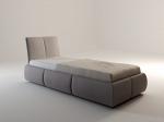 Кровать односпальная из коллекции мягкой мебели Protto