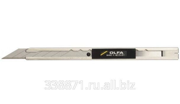 Нож Olfa для графических работ, корпус из нержавеющей стали, 9мм