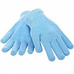 Увлажняющие перчатки с гелевой пропиткой, цвет голубой