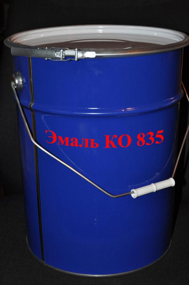 Эмаль КО 835 серебристо-серая (фасовка по 25 кг)