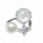 S925 Sterling Silver Ring Women's Fritillaria Pearl Ring - Раздел: Галантерея, бижутерия, ювелирные изделия
