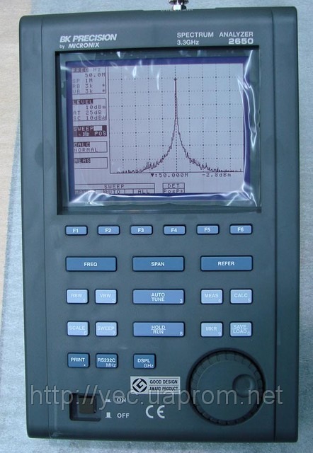 Портативный анализатор спектра ВК 2650 3,3 ГГц