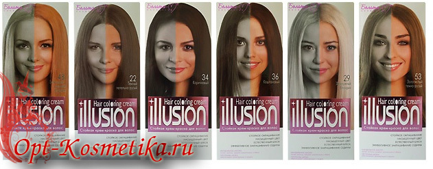 Стойкая крем-краска для волос Illusion-Bielita-Вiтэкс