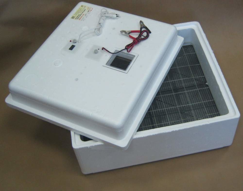 Инкубатор Идеальная наседка  - вариант 2 (63 яйца механический поворот яиц, питание 220/12В, цифровой т/р)