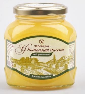 Мёд натуральный Фамильная пасека Цветочный