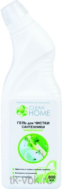 Гель для чистки сантехники 800мл CLEAN HOME