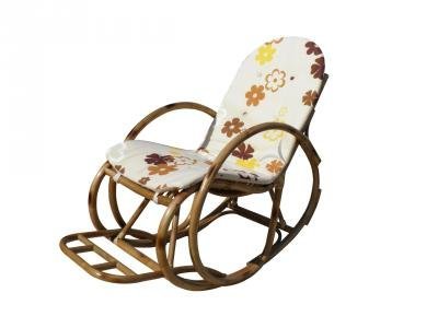 Кресло-качалка плетеное с подушкой Эко, как на фото, Юм-Ком, UM