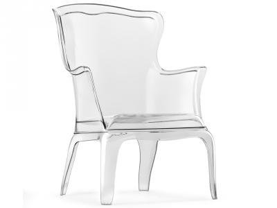 Кресло прозрачное пластиковое, прозрачный, 710х750х980 мм, Pedrali, Pasha
