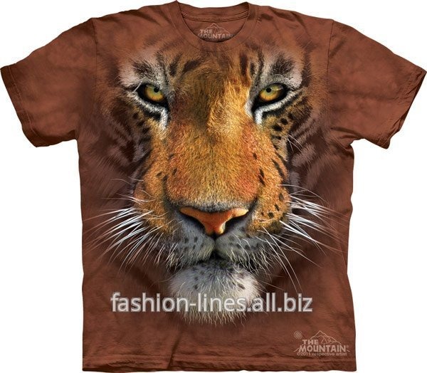 Мужская футболка The Mountain Tiger Face с мордой тигра