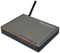 Шлюз Dynamix 3512 (Wi-Fi 802.11 b/g, 2 FXS, PSTN, 4* 10/100Base-T, WAN (router), Firewall ,SIP)