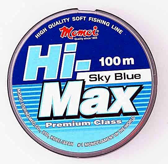 Леска Hi-Max Sky Blue 0,11 мм, 1,2 кг, 100 м (уп.10 шт)