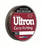 Леска ULTRON Carp Fishing 0,40 мм, 100 м, 16,0 кг, коричн. (уп.5 шт)