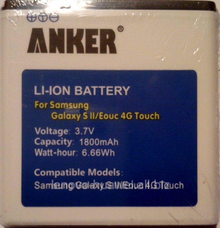 Аккумулятор Samsung Galaxy S II /1800mAh ANKER