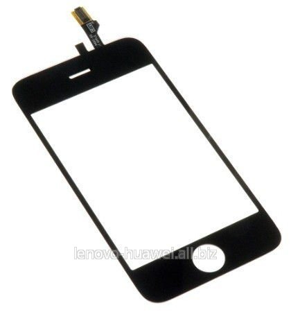 Apple iPhone 3G Сенсорное стекло черное оригинал (TW)