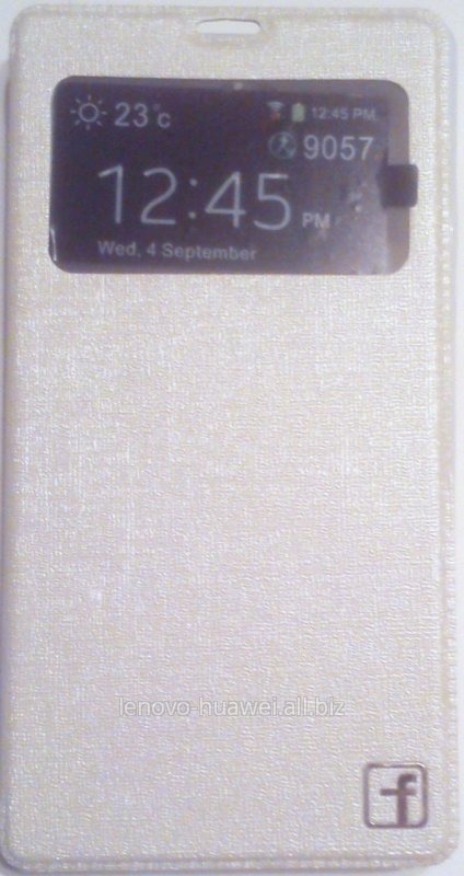 Чехол-книжка  Flower для Huawei 3C с окошком Серый