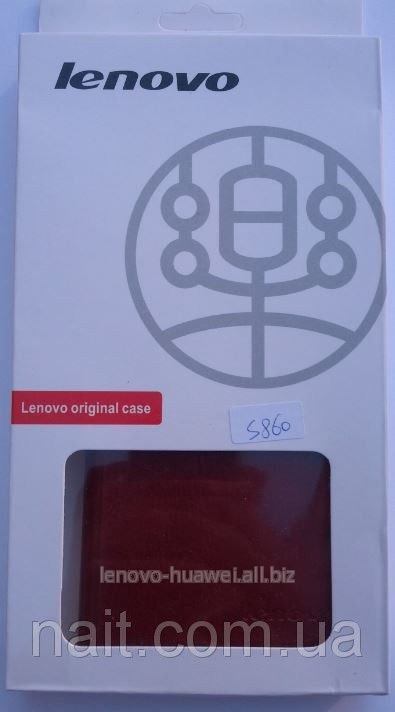 Чехол-книжка Lenovo S 860 Коричневый оригинальный