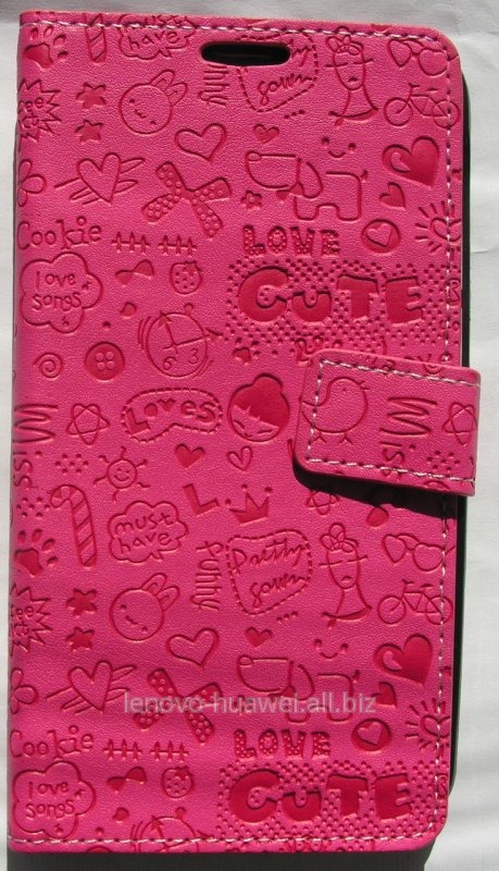 Чехол-книжка NAIT для Huawei G520 розовый