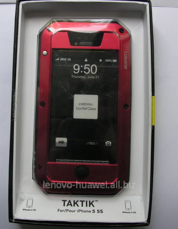 Чехол LUNATIK Taktik (Red) для iPhone 5/5s