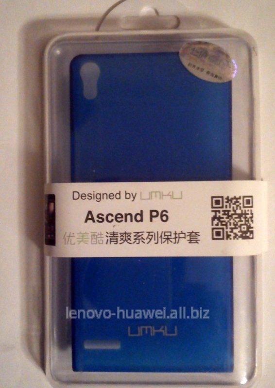 Чехол накладка Umku для Huawei Ascend P 6 Голубой