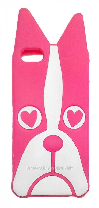 Чехол силиконовый Marc Jackobs Dog Розовый для iPhone 5 / 5S