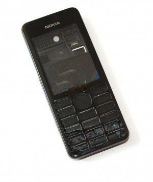 Корпус Nokia 206 Asha black high copy полный комплект