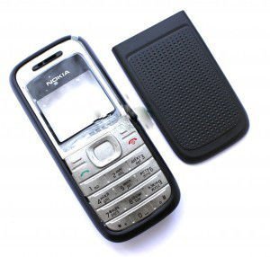 Корпус Nokia 1200 black high copy полный комплект+англ.кнопки