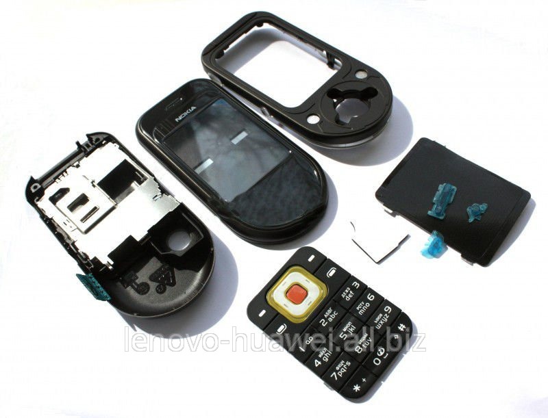 Корпус Nokia 7373 black high copy полный комплект+кнопки