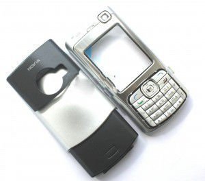 Корпус Nokia N70 silver high copy полный комплект+кнопки