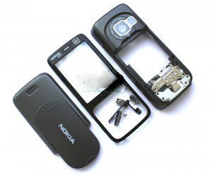 Корпус Nokia N73 silver high copy полный комплект