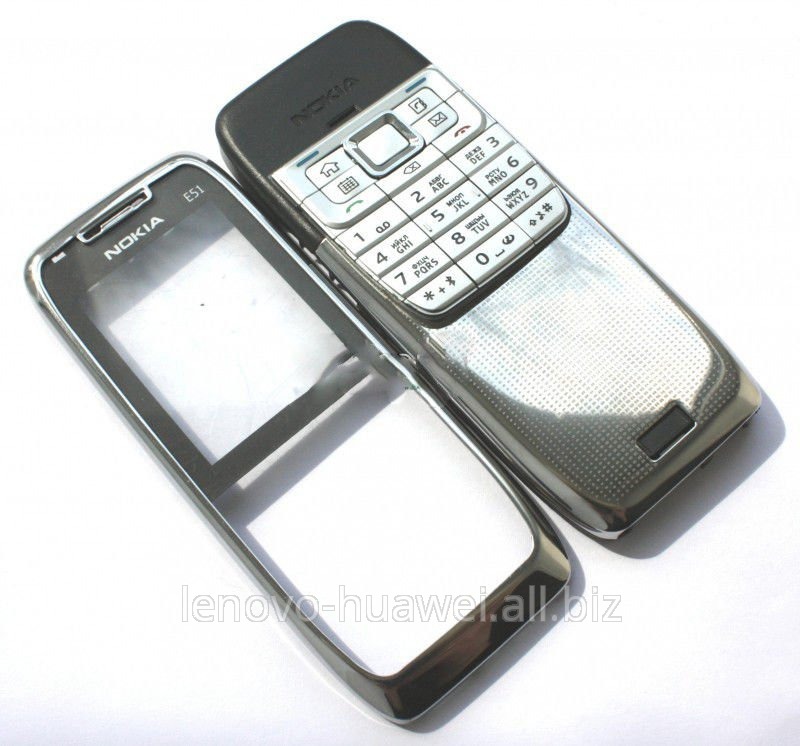 Корпус Nokia E51 silver high copy полный комплект