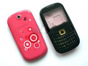 Корпус Samsung B3210, pink high copy полный комплект