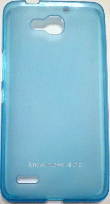 Силиконовый чехол-бампер  для Huawei 3X/G750 Голубой