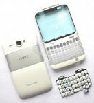 Корпус HTC A810e ChaCha, G16, white orig передняя+задняя панель