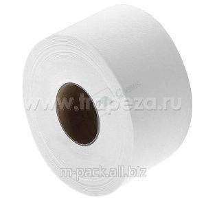 Бумага туалетная 2-слойная с перфорацией белая целлюлоза, 12х120м