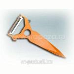 Нож для чистки картофеля TREND с двигающимся лезвием, оранжевый