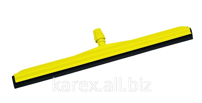 Сгон для пола пластиковый  желтый с черной резинкой  45 см