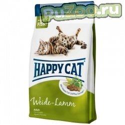 Happy cat supreme - сухой корм пастбищный ягненок для взрослых кошек всех пород хэппи кэт суприм фит вел (fit well adult farm lamb)