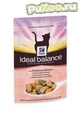 Hill's ideal balance adult - консервы с лососем и овощами хиллс айдиал баланс эдалт для взрослых кошек всех пород