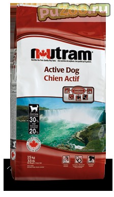 Nutram active dog - сухой корм нутрам актив дог для активных собак