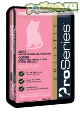 ProSeries holistic kitten - сухой корм для растущих и активных котят просериес холистик киттен