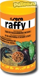 Sera raffy I - смесь сублимированных кормов сера раффи для плотоядных рептилий
