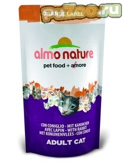 Almo nature orange label rabbit - сухой корм для кастрированных котов и кошек с кроликом альмо натюр орэндж лейбл